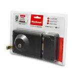 Cerradura de Sobreponer Derecha de 72 mm para Puerta Color Negro