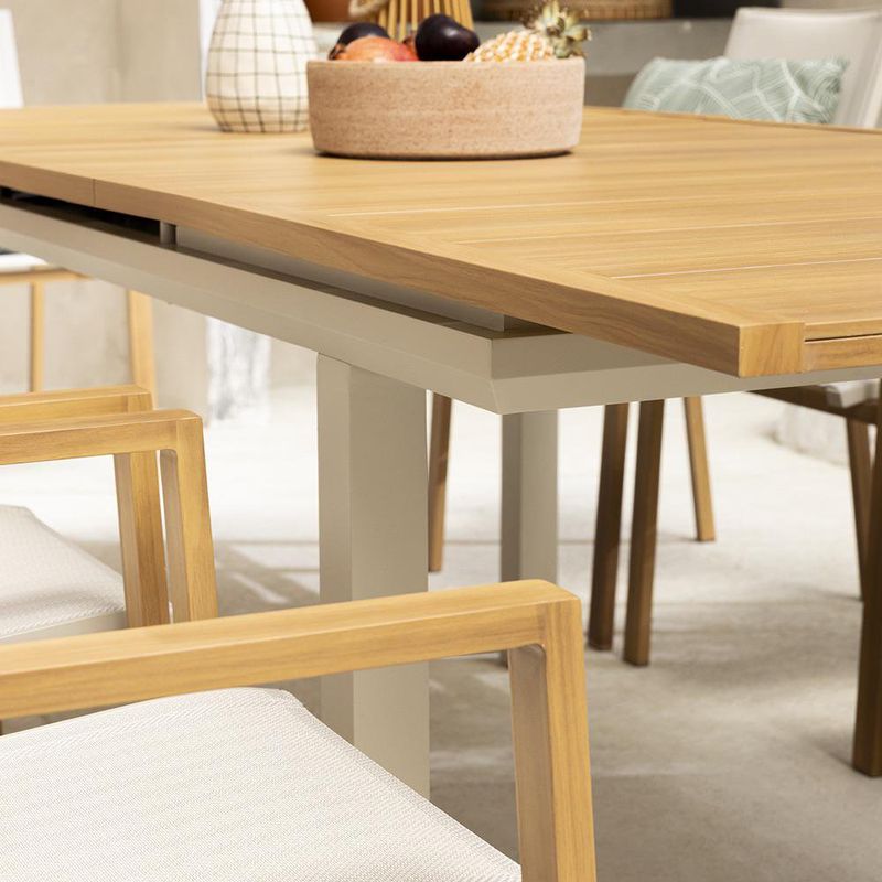 Mesa de Comedor de Exterior Extensible Odyssea de 188 a 244 x 100 x 76 cm para 8 a 10 Personas