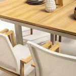 Mesa de Comedor de Exterior Extensible Odyssea de 188 a 244 x 100 x 76 cm para 8 a 10 Personas