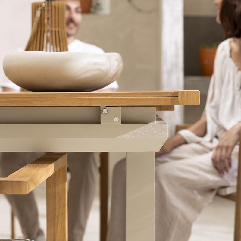 Mesa de Comedor de Exterior Extensible Odyssea de 188 a 244 x 100 x 76 cm para 8 a 10 Personas