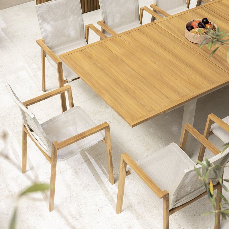 Mesa de Comedor de Exterior Extensible Odyssea de 188 a 244 x 100 x 76 cm para 8 a 10 Personas