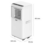 Aire Acondicionado Portátil Rosthal de 7000 BTU 120 V 850 W Color Blanco