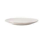 Vajilla de Porcelana de 12 Piezas Blanca con Borde Dorado