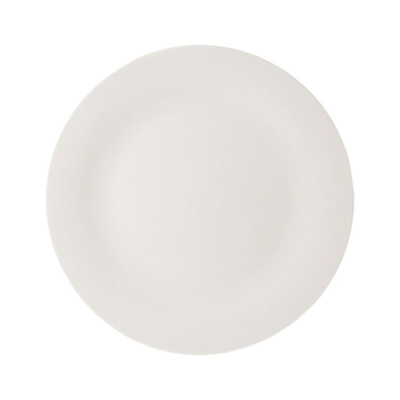 Vajilla de Porcelana de 18 Piezas Blanca con Cubiertos