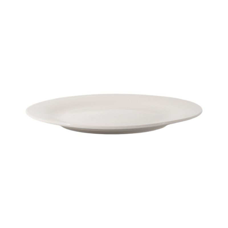 Vajilla de Porcelana de 18 Piezas Blanca con Cubiertos