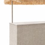 Set de Bar Sunny de 3 Piezas con Barra y 2 Bancos Estilo Tropical