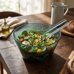 Ensaladera Acrílica de 91.2 oz para Servir Ensaladas Color Verde
