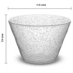 Tazón Acrílico de 10.1 oz para Postres y Botanas Color Transparente