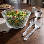 Ensaladera Acrílica de 91.2 oz para Servir Ensaladas Color Transparente