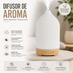 Difusor Aromático con Luz LED y Temporizador Color Blanco