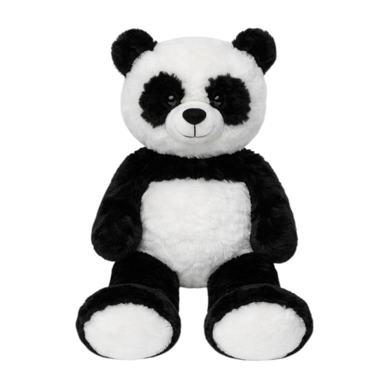 Peluche de Panda Grande Textura Afelpada Suave Color Blanco y Negro de 100 Cm