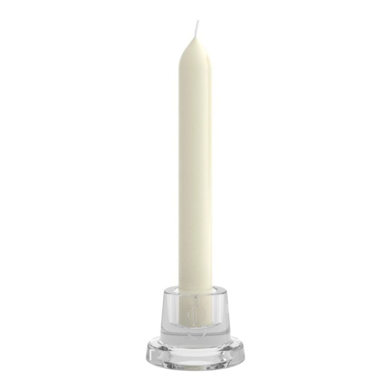 Portavela Cilíndrico de Cristal 40/58 mm para Velas de Mesa