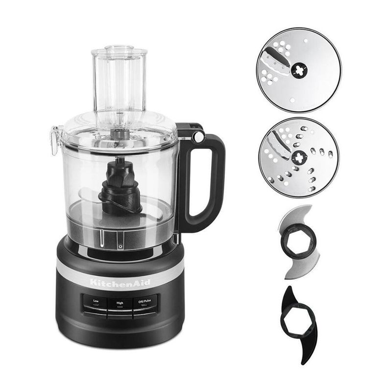 Procesador de Alimentos 7 Tazas con 4 Cuchillas y Sistema Twist Free Color Negro
