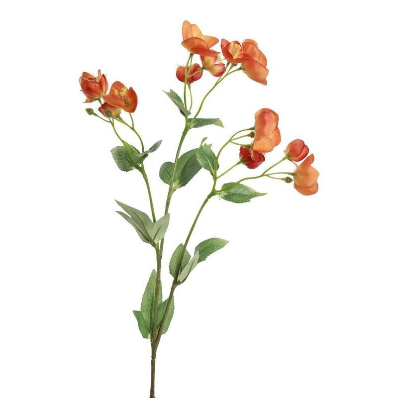 Ramo Artificial Heléboro Color Naranja de 15 cm para Floreros y Arreglos