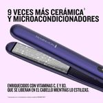 Plancha Alisadora de Cabello Gloss Cerámica 1 plg Color Morado
