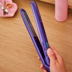 Plancha Alisadora de Cabello Gloss Cerámica 1 plg Color Morado