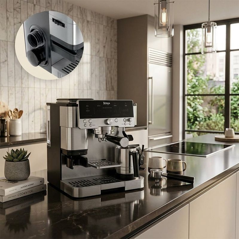 Cafetera Espresso Ninja Luxe Café Premier ES601 3 en 1 con Molinillo Integrado y Espumador Automático
