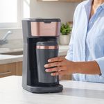 Cafetera Personal de 14 oz con Taza Portátil y Filtro Reutilizable Color Gris