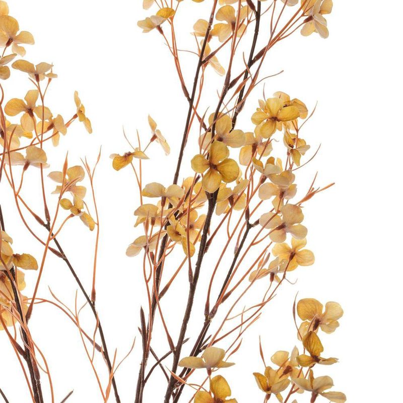 Rama Artificial Flores Pequeñas Color Amarillo de 126 cm para Floreros y Arreglos