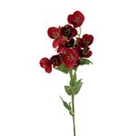 Ramo Artificial Heléboro Color Rojo de 15 cm para Floreros y Arreglos