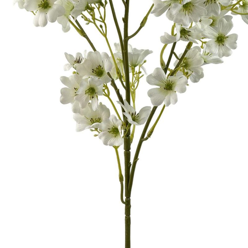 Ramo Artificial Flor Silvestre Color Blanco de 18 cm para Floreros y Arreglos