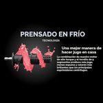Exprimidor de Prensado en Frío Ninja NeverClog con Control de Pulpa Color Carbón