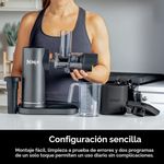 Exprimidor de Prensado en Frío Ninja NeverClog con Control de Pulpa Color Carbón