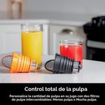 Exprimidor de Prensado en Frío Ninja NeverClog con Control de Pulpa Color Carbón