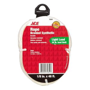 Lazo Nylon 1/8X48 Trenzado Blanco - Ace