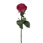 Flor Artificial Rosa Repollo Color Fucsia de 8 cm para Floreros y Arreglos