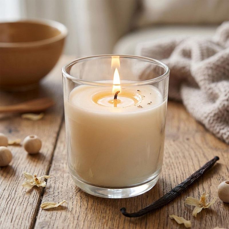 Vela Aromática en Vaso de Vidrio Smooth Vainilla de 80 x 73 mm