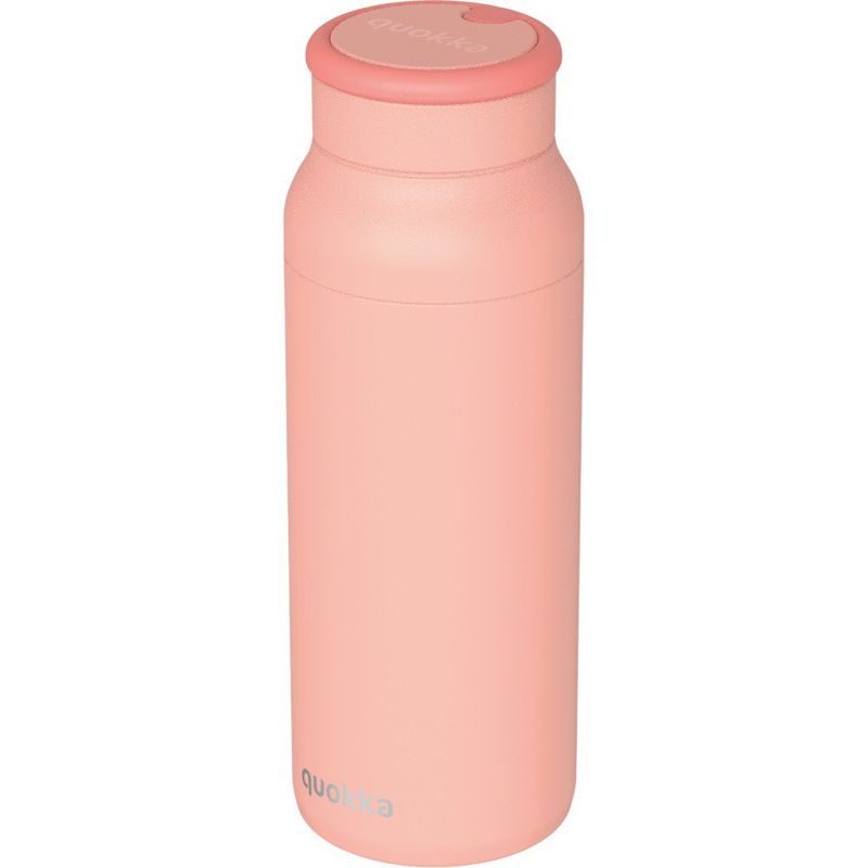 Botella Térmica de Acero Inoxidable de 690 mL con Asa de Silicona Color Rosado Pastel
