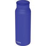 Botella Térmica de Acero Inoxidable de 690 mL con Asa de Silicona Color Azul