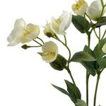 Ramo Artificial Heléboro Color Blanco de 15 cm para Floreros y Arreglos