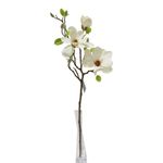 Flor Artificial Magnolia Color Blanco de 75 cm para Floreros y Arreglos