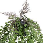 Planta Artificial Helecho Colgante con Maceta de 55 cm Color Verde para Interior