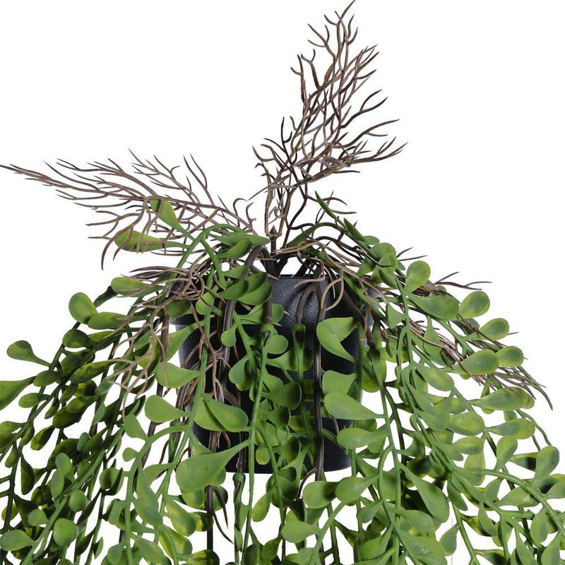 Planta Artificial Helecho Colgante con Maceta de 55 cm Color Verde para Interior