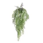 Planta Artificial Helecho Colgante con Maceta de 55 cm Color Verde para Interior