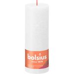 Vela Cilíndrica Rústica 190/68 para Decoración Color Blanco Nublado