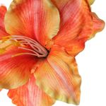 Flor Artificial Amarilis Color Naranja de 83 cm para Floreros y Arreglos