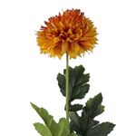 Flor Artificial Crisantemo Color Naranja de 8 cm para Floreros y Arreglos