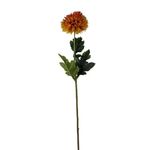 Flor Artificial Crisantemo Color Naranja de 8 cm para Floreros y Arreglos