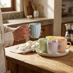 Taza Perlada de Cerámica Fiorella de 11.7 oz - Presentación Surtida