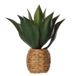 Planta Artificial Agave con Maceta de 34 cm Color Verde para Interior