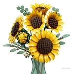 LEGO Botanical Ramo de Girasoles de 686 Piezas