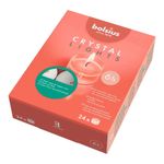 Caja de 24 Velas Crystal Lights en Vaso Cristal Color Blanco