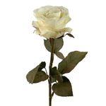Flor Artificial Rosa Color Blanco de 8 cm para Floreros y Arreglos