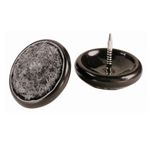 Set de 4 Protectores para Patas de Mubles Color Negro de 1 1/4 Plg