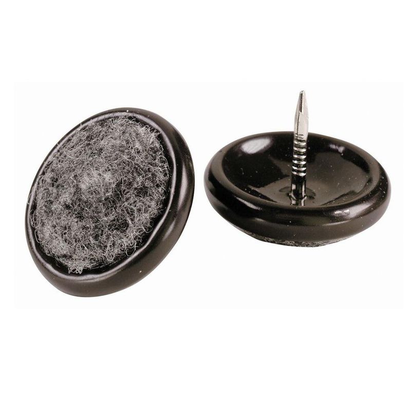 Set de 4 Protectores para Patas de Mubles Color Negro de 1 1/4 Plg