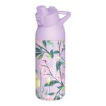 Botella Térmica de Acero Inoxidable de 700 mL con Boquilla Abatible Color Lila